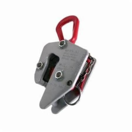 Locking E Plate Clamp,3 Ton Load,114 In Jaw,714 In Oaw,Forged Steel,Load Activated